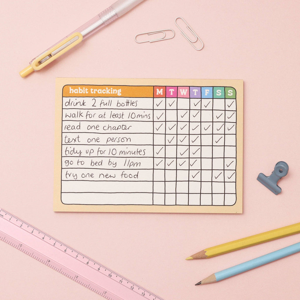 A6 Habit Tracker Notepad