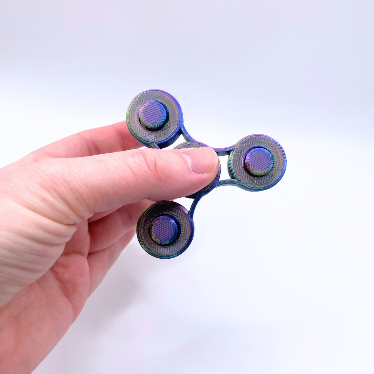 Silk Rainbow Spinner Clicker Fidget
