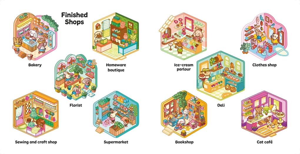Sticker Rooms: Comfy Shops