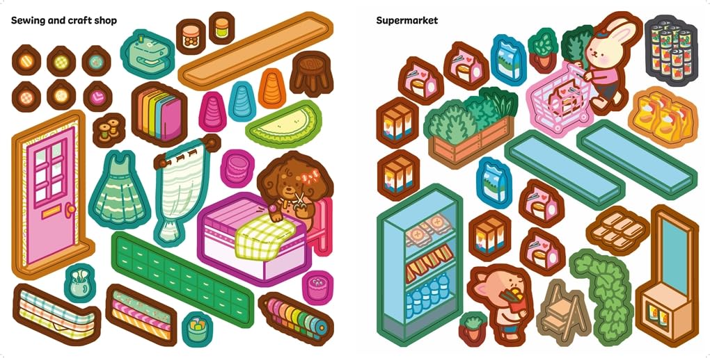 Sticker Rooms: Comfy Shops
