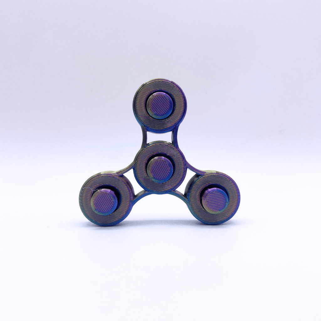 Silk Rainbow Spinner Clicker Fidget