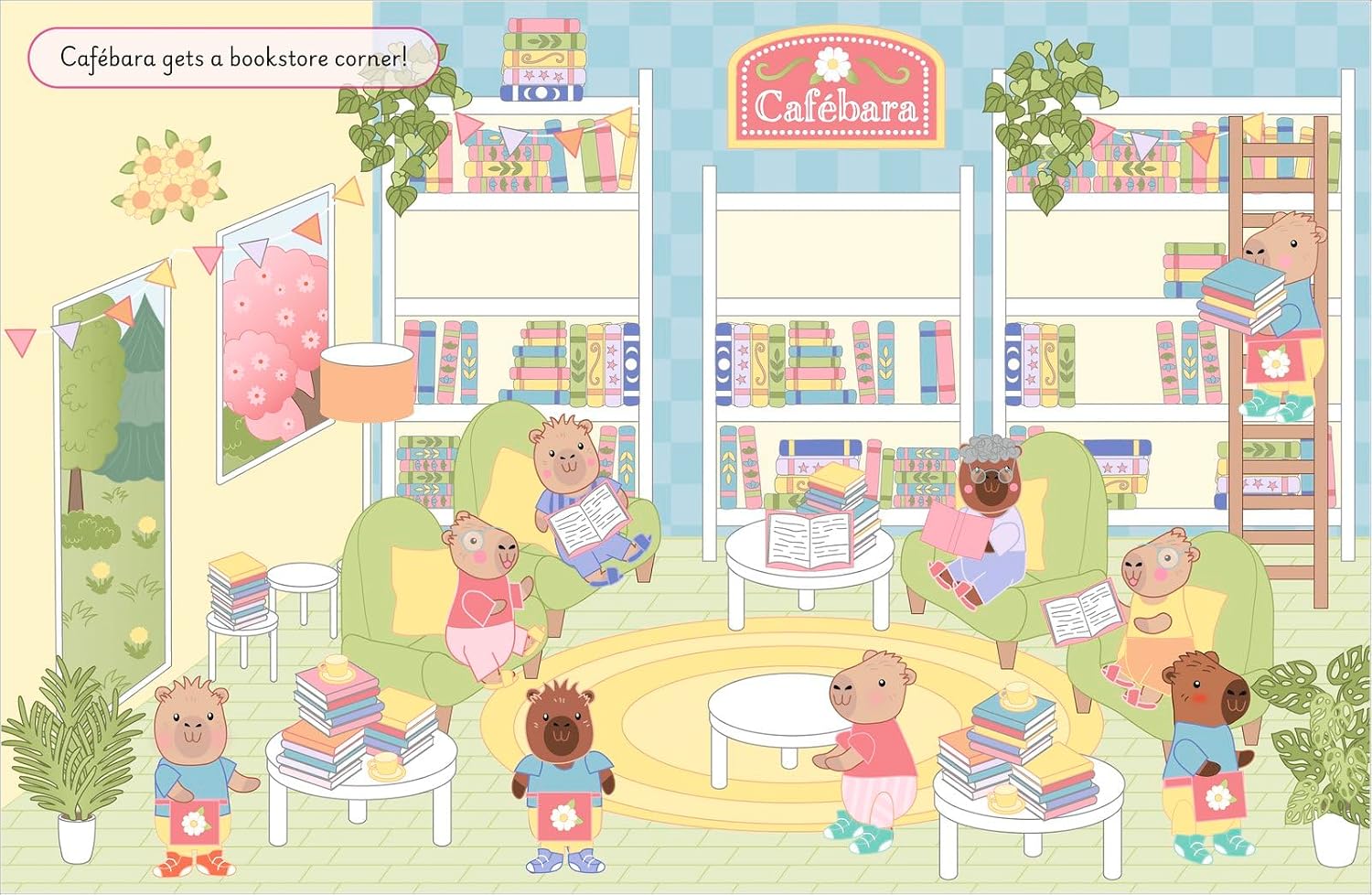 Cutie Stickering #1 Capybara Cafe: The Ultimate Cosy Sticker Book