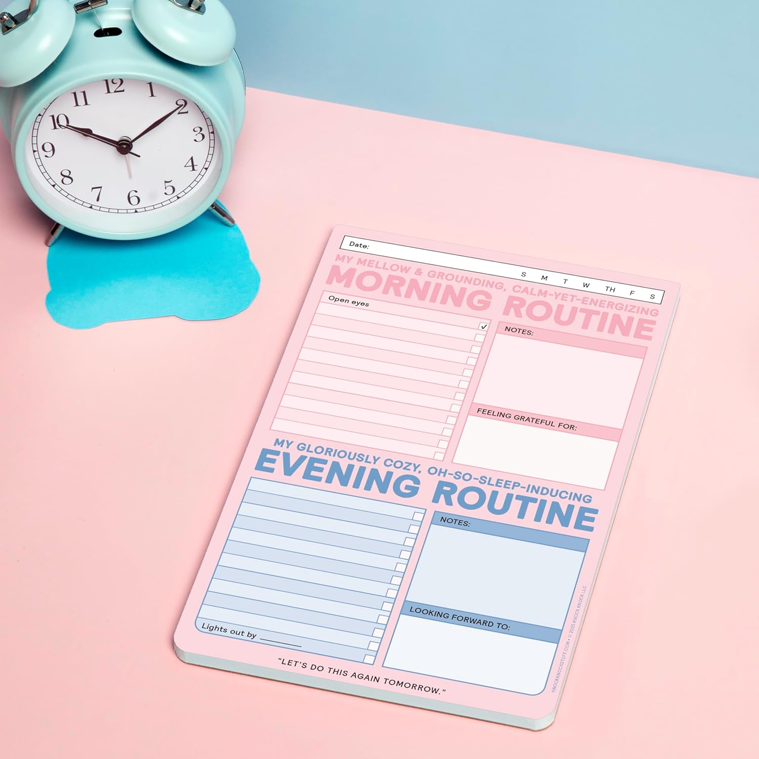Knock Knock AM/PM Routine Classic Pad