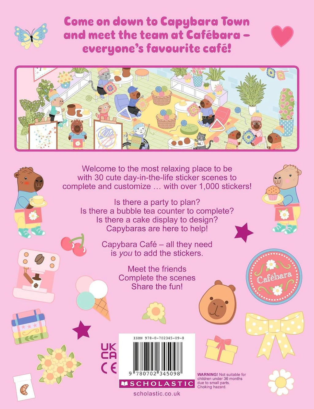 Cutie Stickering #1 Capybara Cafe: The Ultimate Cosy Sticker Book