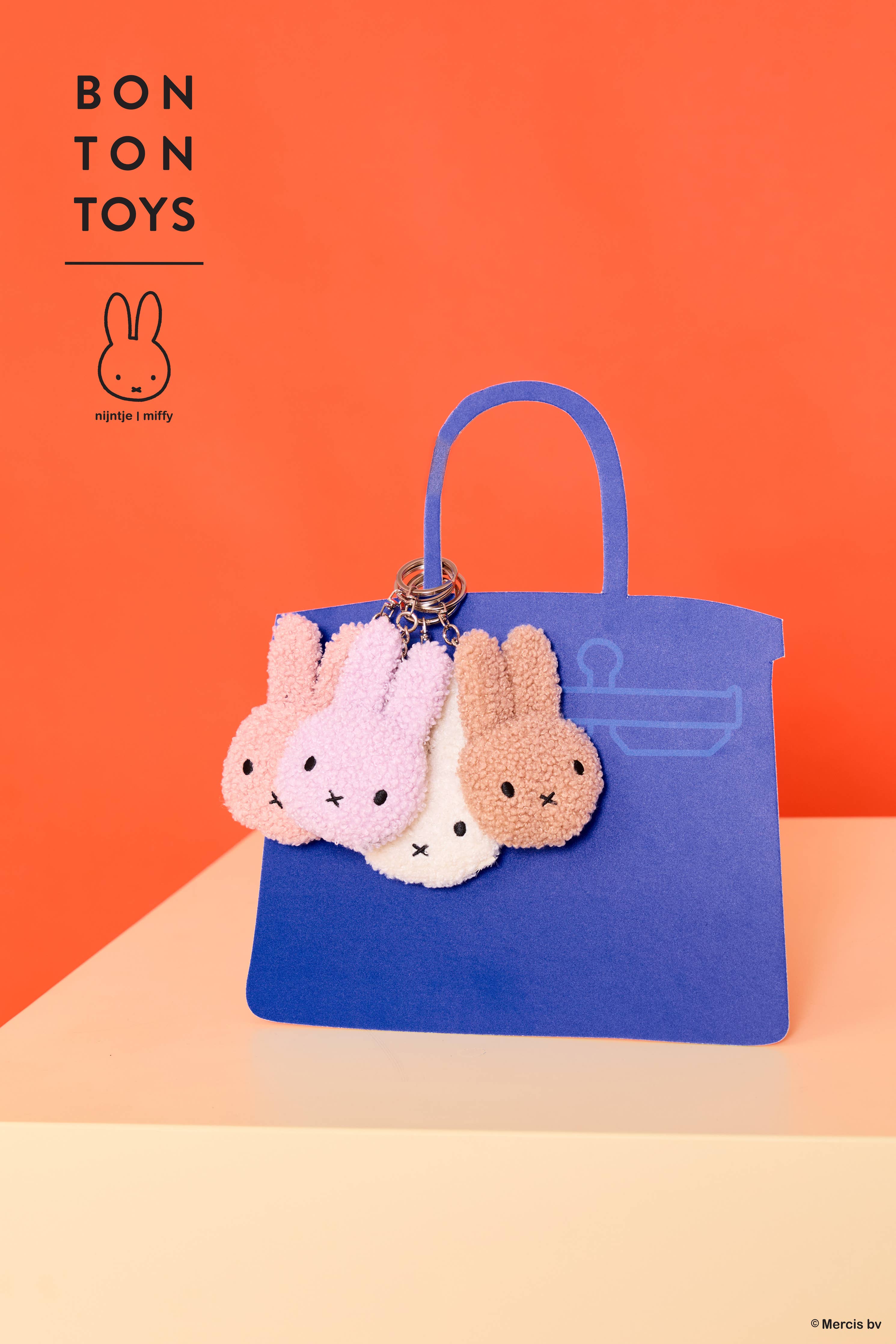 Bon Ton Toys Miffy Tiny Teddy Keychain Beige 10cm