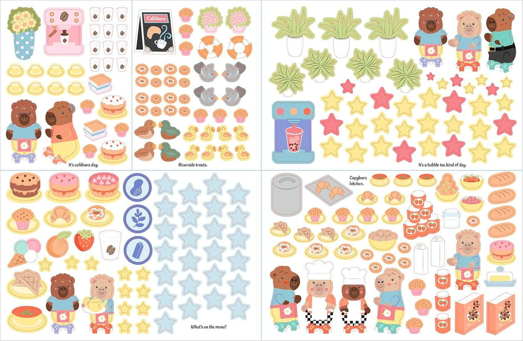 Cutie Stickering #1 Capybara Cafe: The Ultimate Cosy Sticker Book