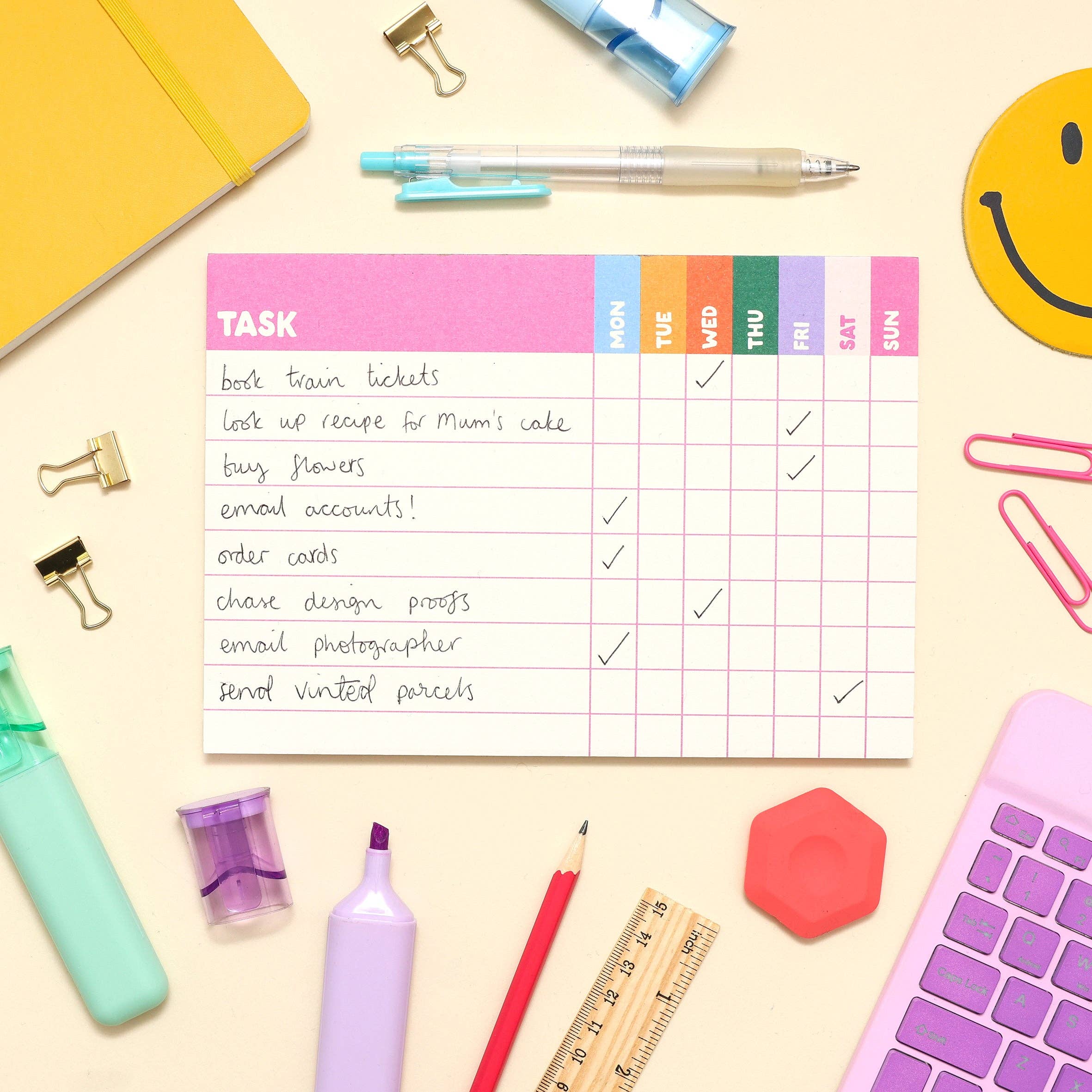 A5 Planner - Weekly Tasks