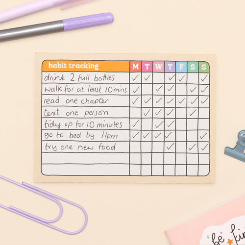 A6 Habit Tracker Notepad