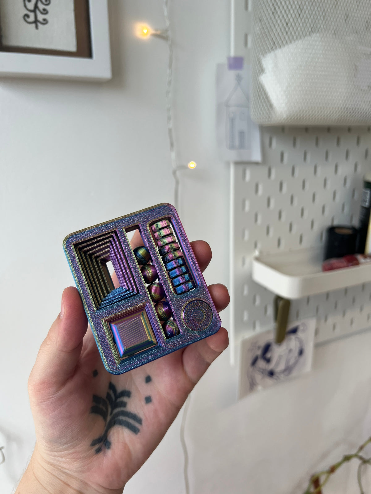 Rainbow 5-in-1 Fidget Card