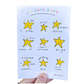 Star sticker sheet