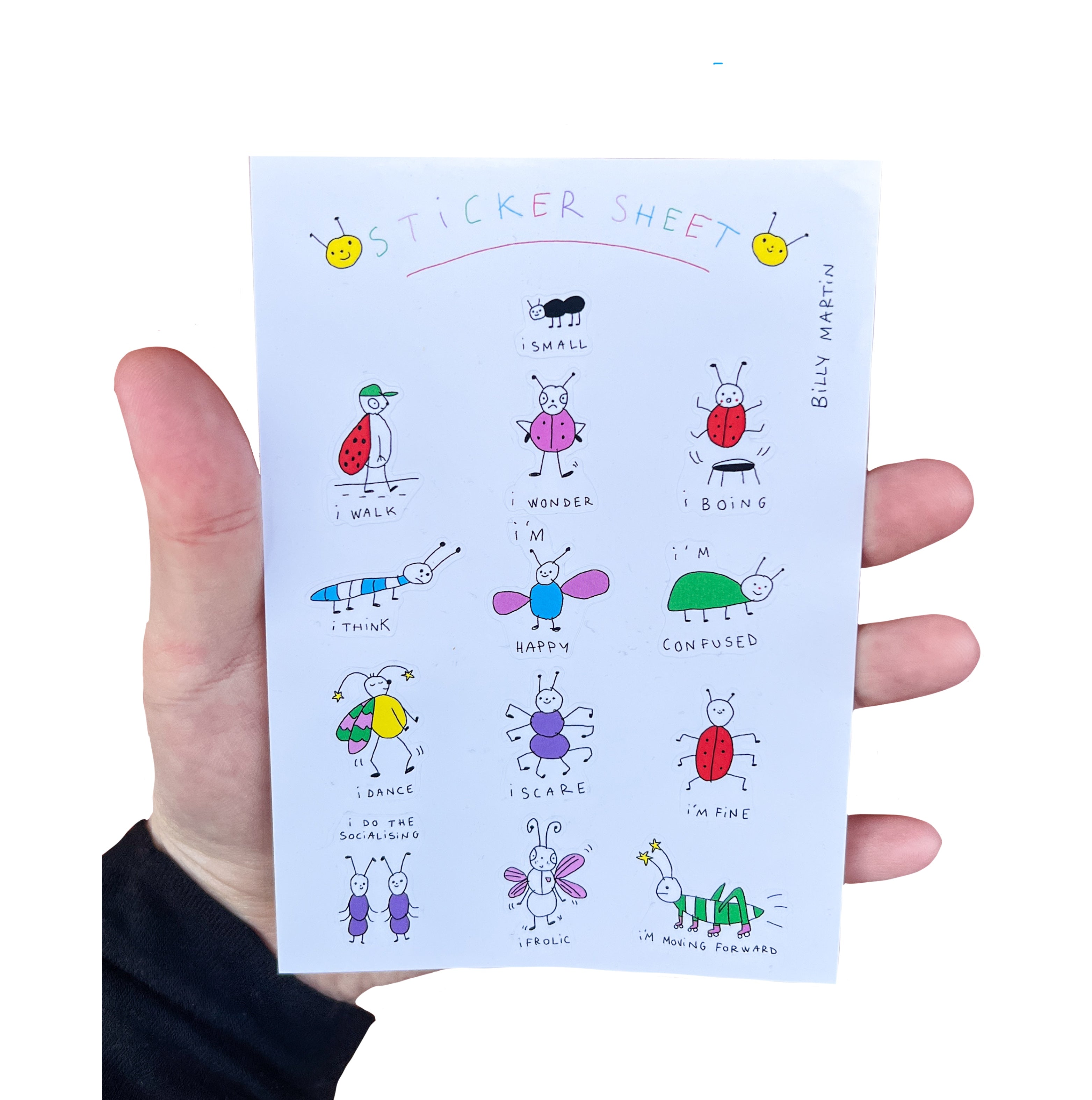 Bug Sticker Sheet
