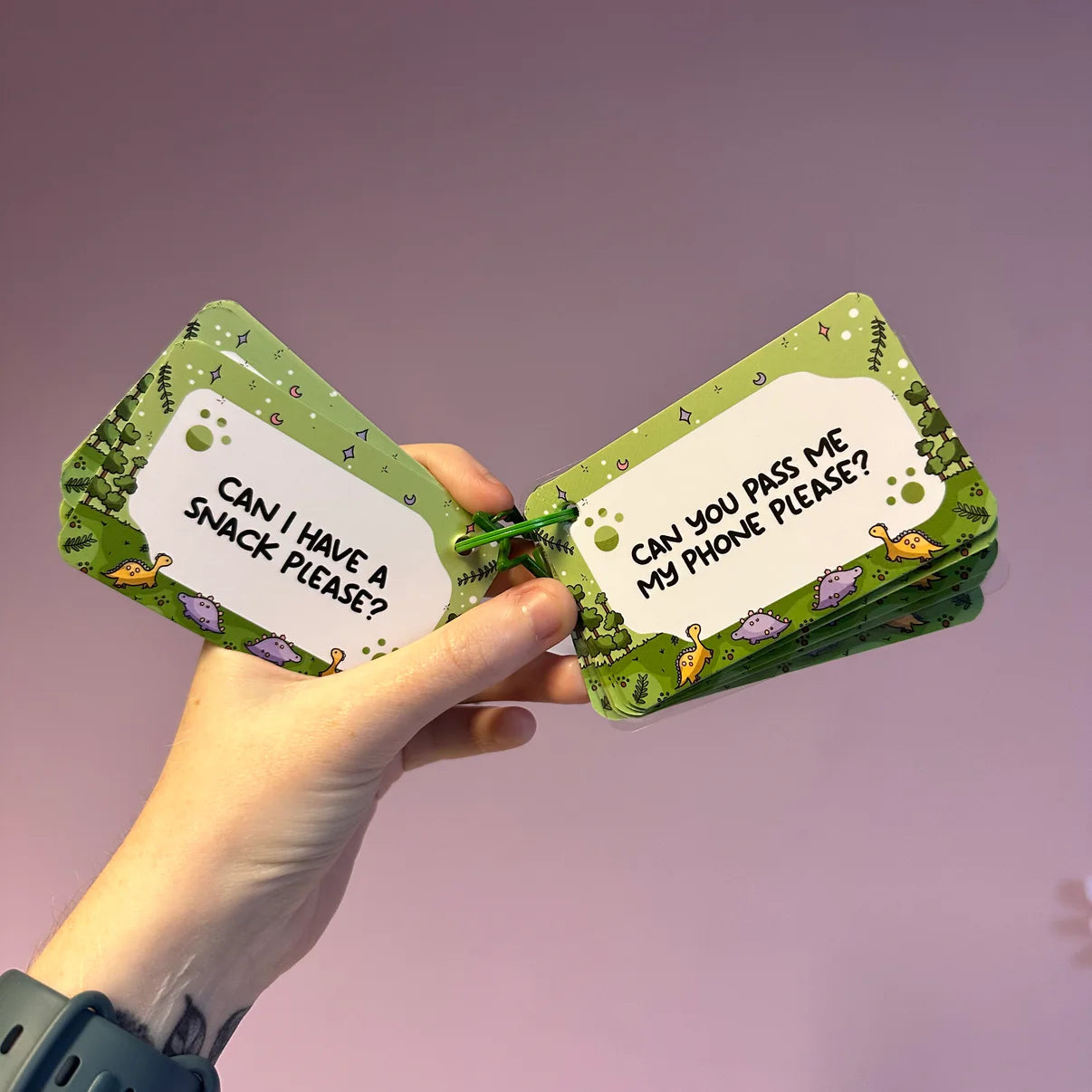 Communication Cards - Dino
