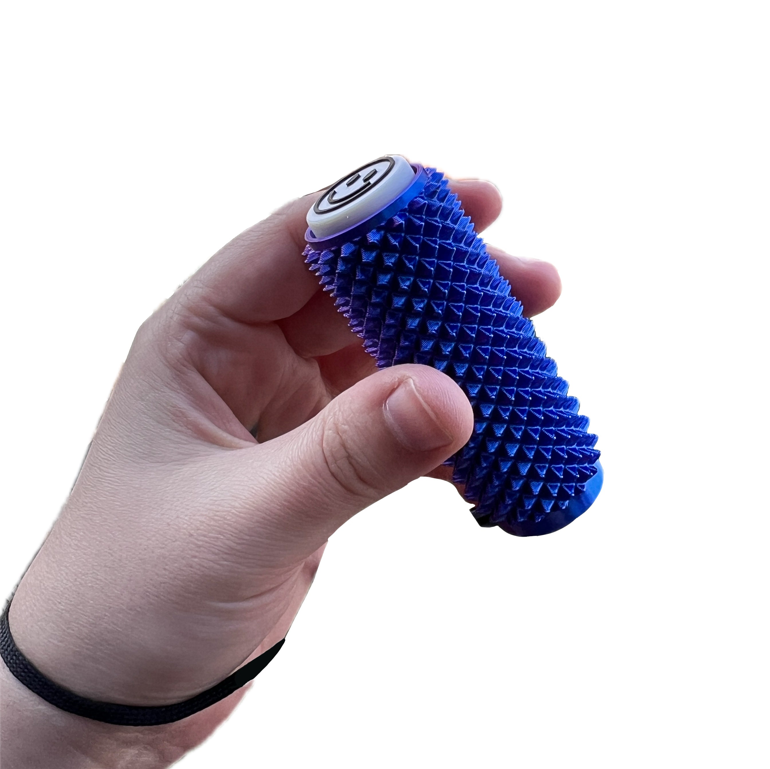 Spiked Sensory Roller with Textured Clicker Top & Wrist Strap