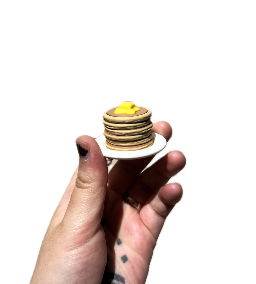 Pancakes with Butter Clicker with Keychain