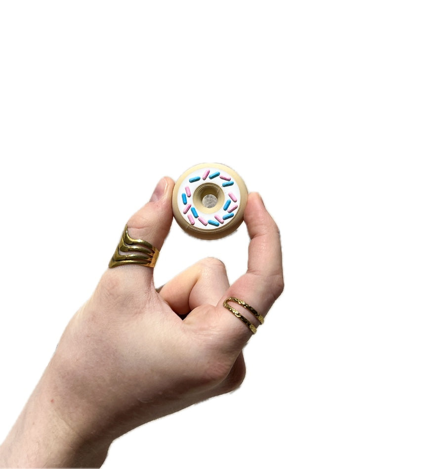 Donut with Sprinkles Slider Magnet Fidget
