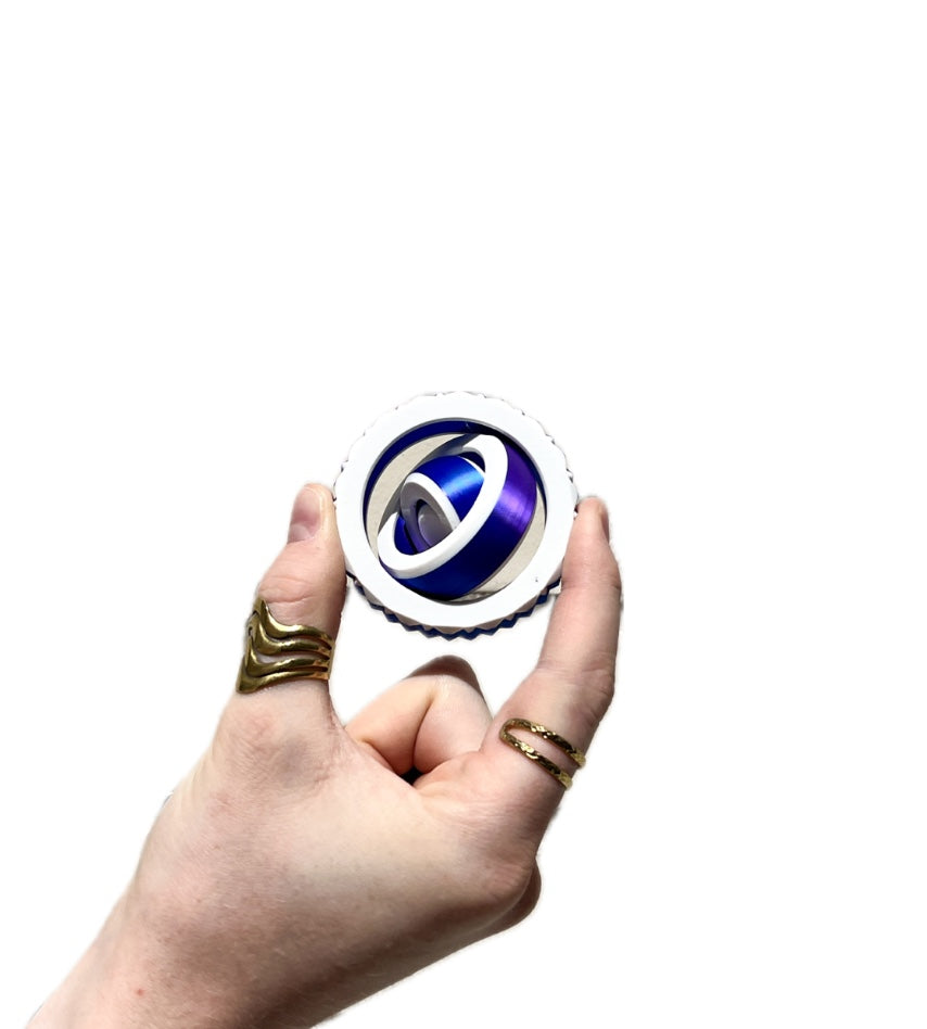 Gyro Fidget Spinner with Soft Spiked Textured Edge
