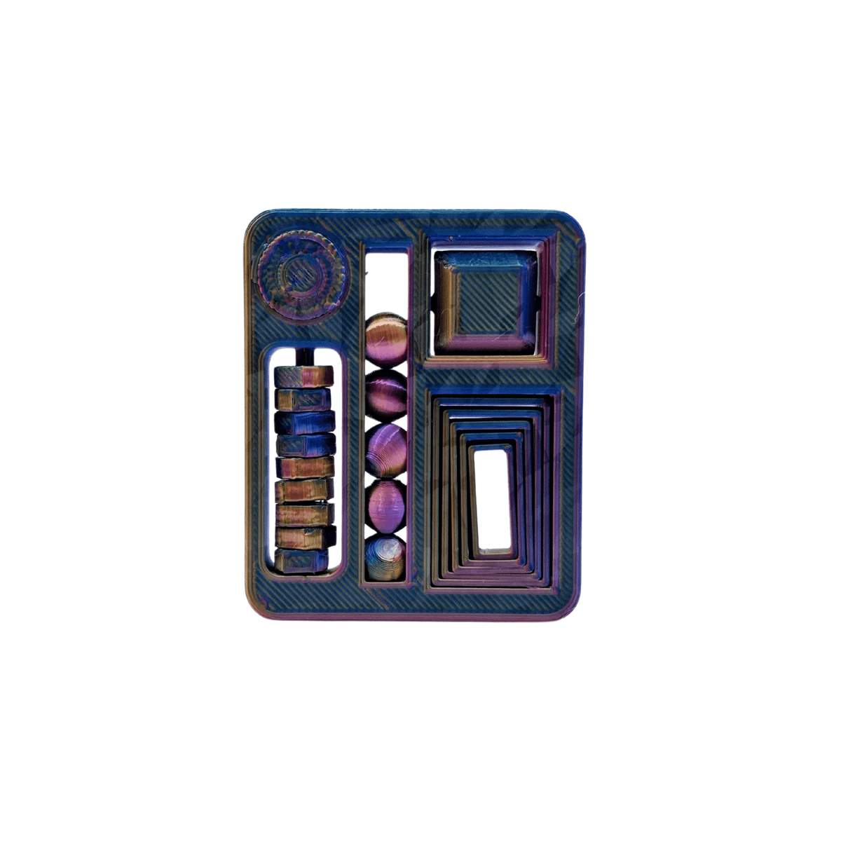 Rainbow 5-in-1 Fidget Card