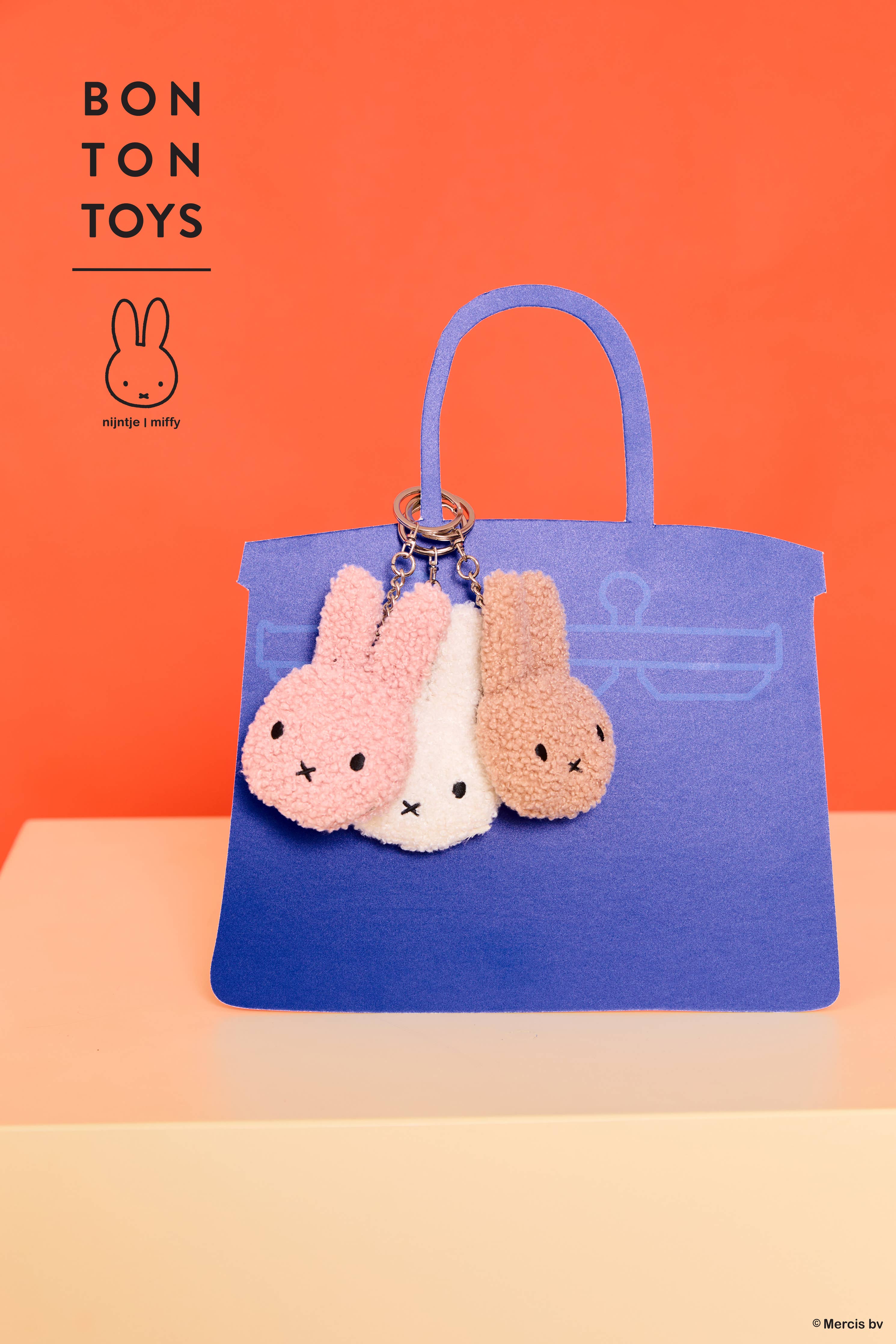 Bon Ton Toys Miffy Tiny Teddy Keychain Beige 10cm