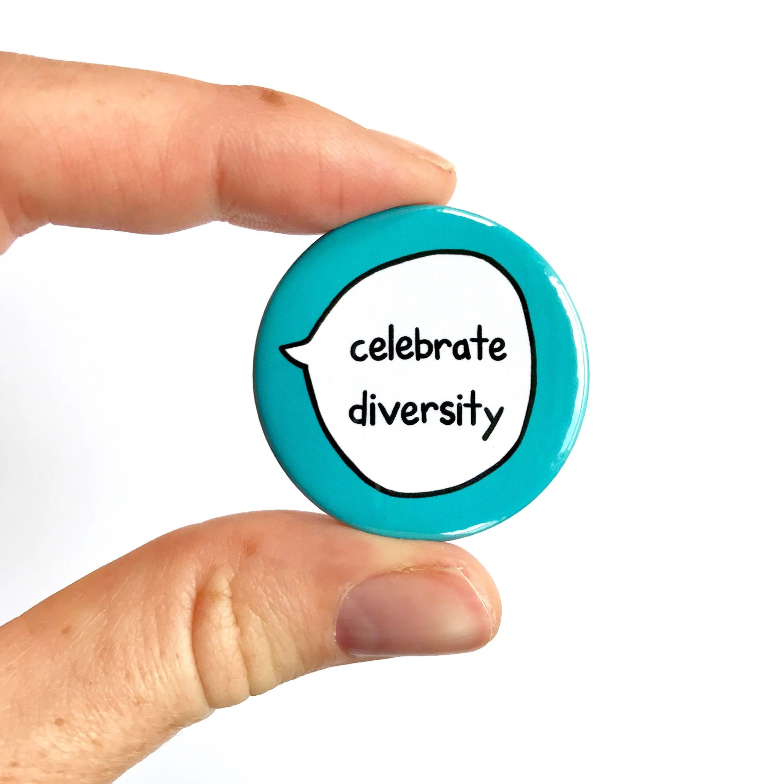 Celebrate Diversity – Awareness Pin Badge Button