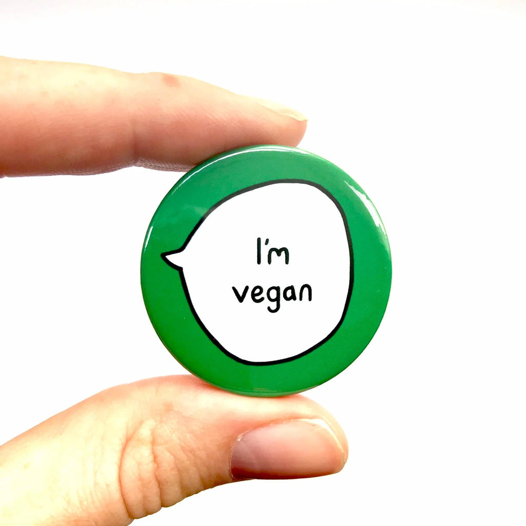 I’m Vegan – Veganism Pin Badge Button