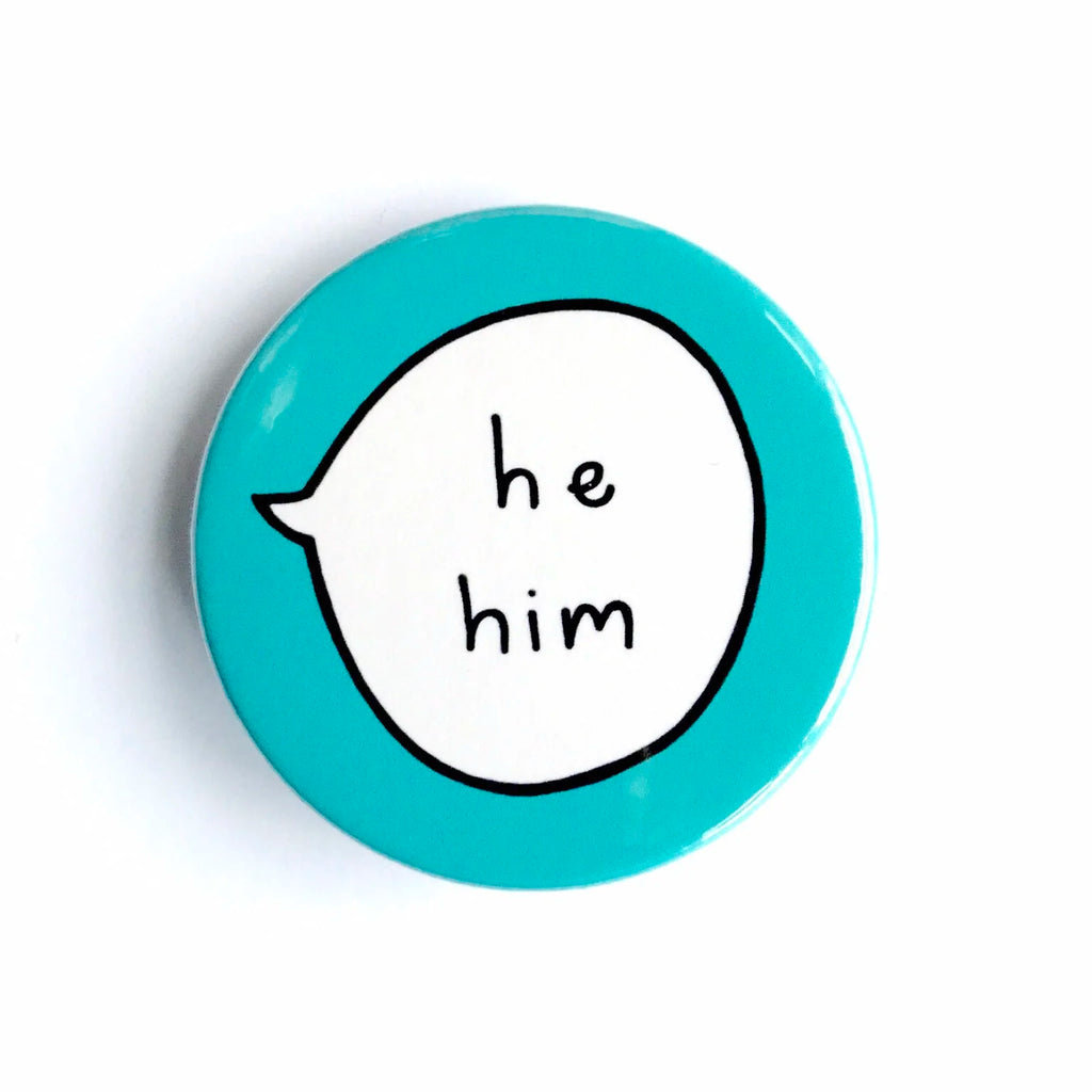 Gender Pronouns  Pin Badge Button (4 options)