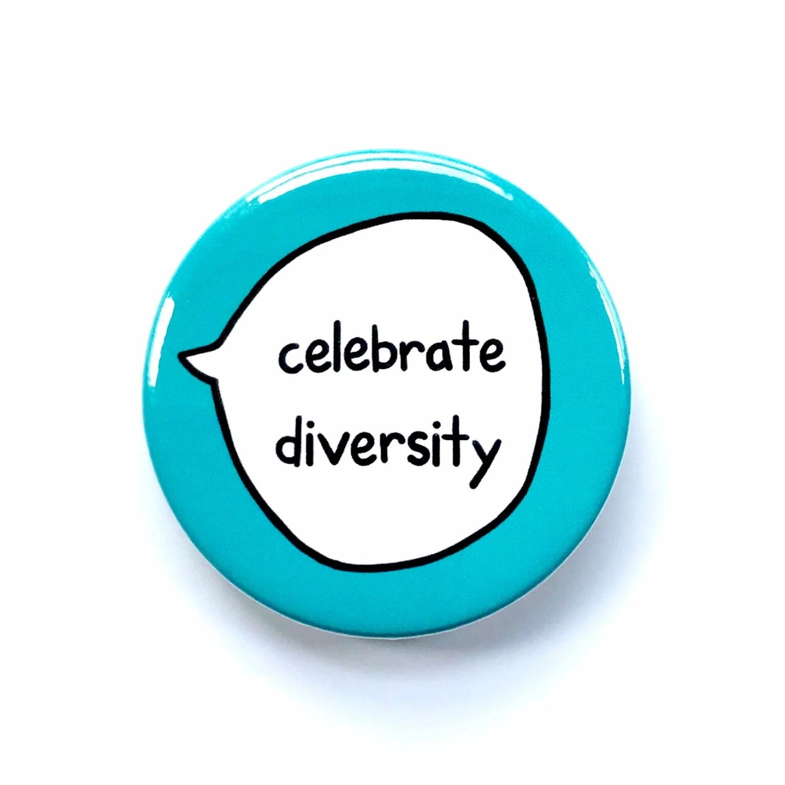 Celebrate Diversity – Awareness Pin Badge Button