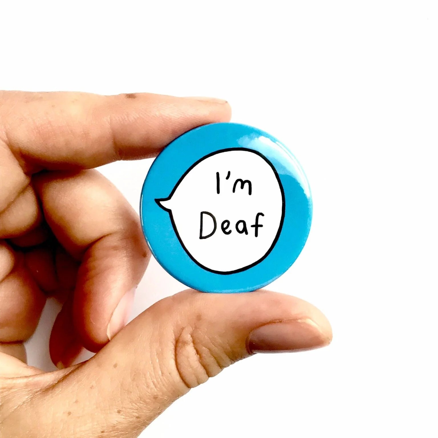 I’m Deaf – Pin Badge Button