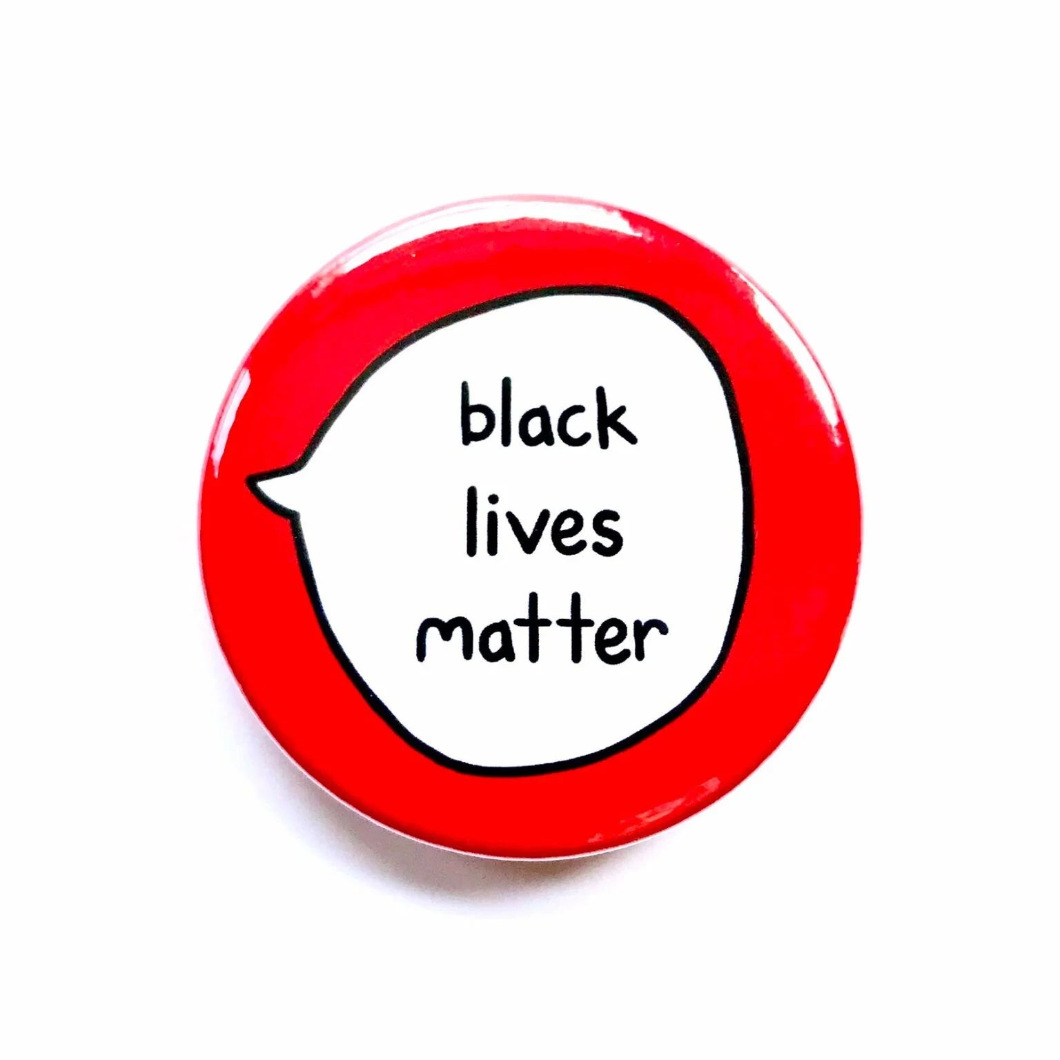 Black Lives Matter – Anti Racism – Awareness Pin Badge Button