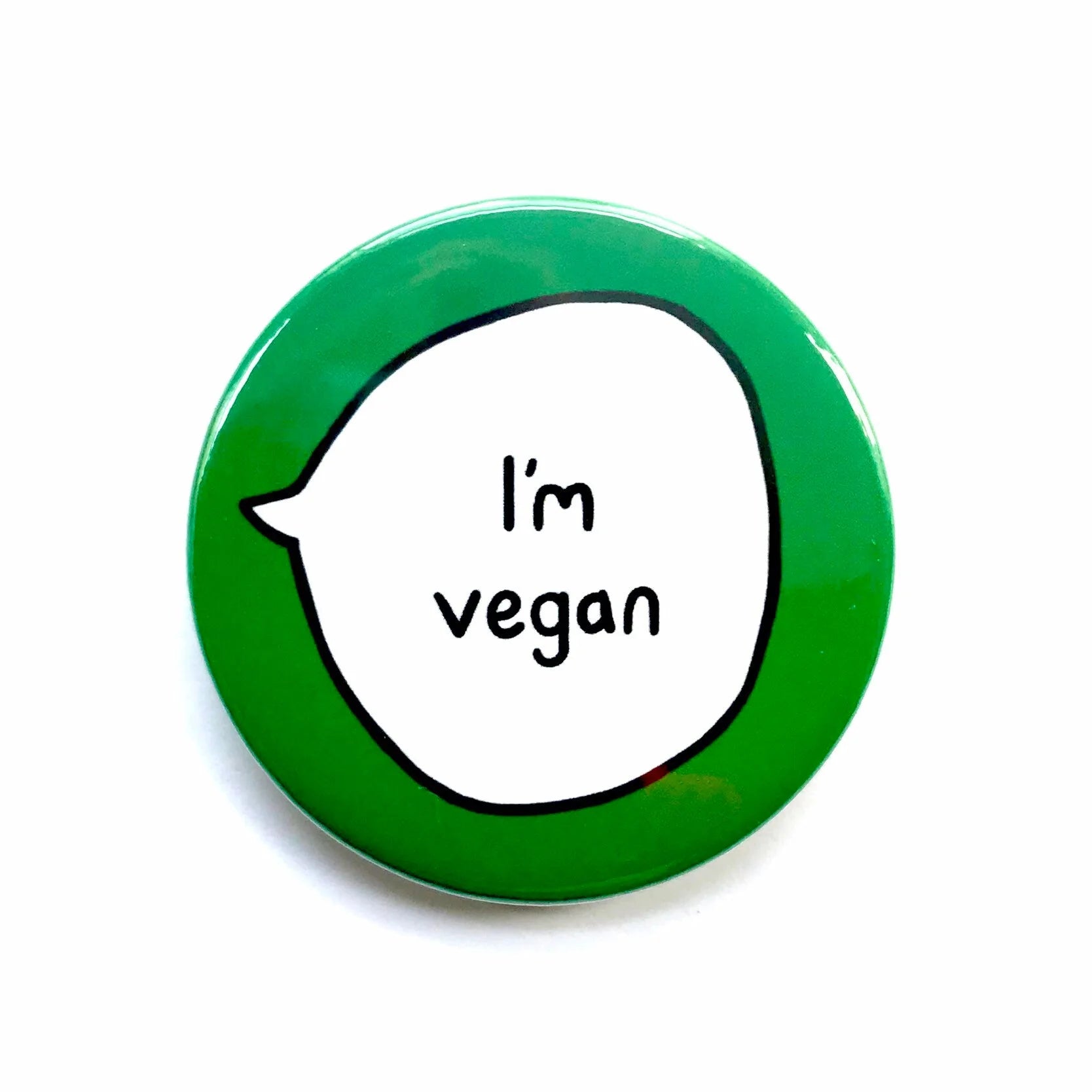 I’m Vegan – Veganism Pin Badge Button