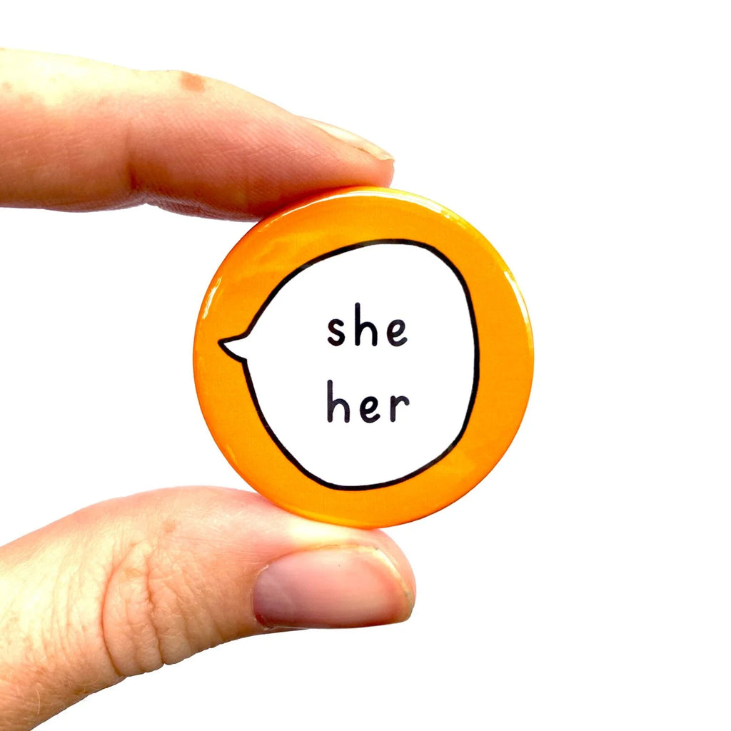 Gender Pronouns  Pin Badge Button (4 options)