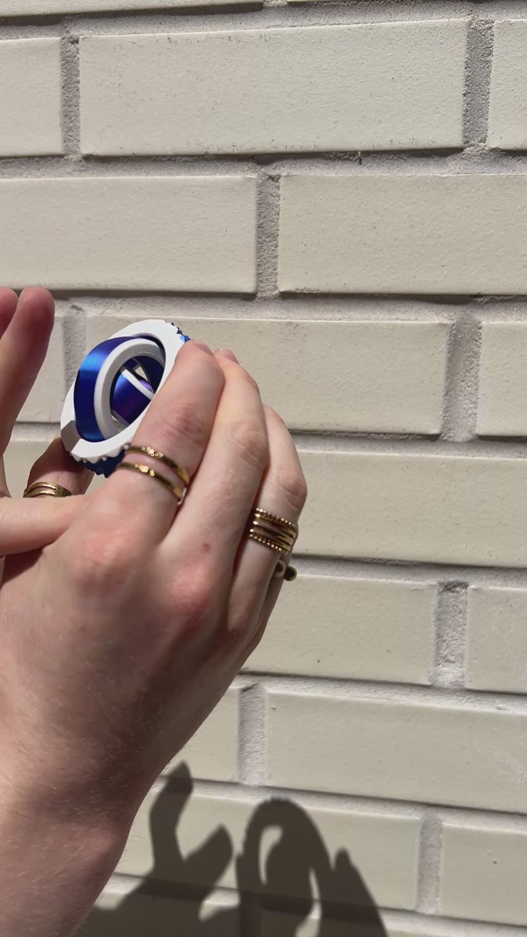 Gyro Fidget Spinner with Soft Spiked Textured Edge