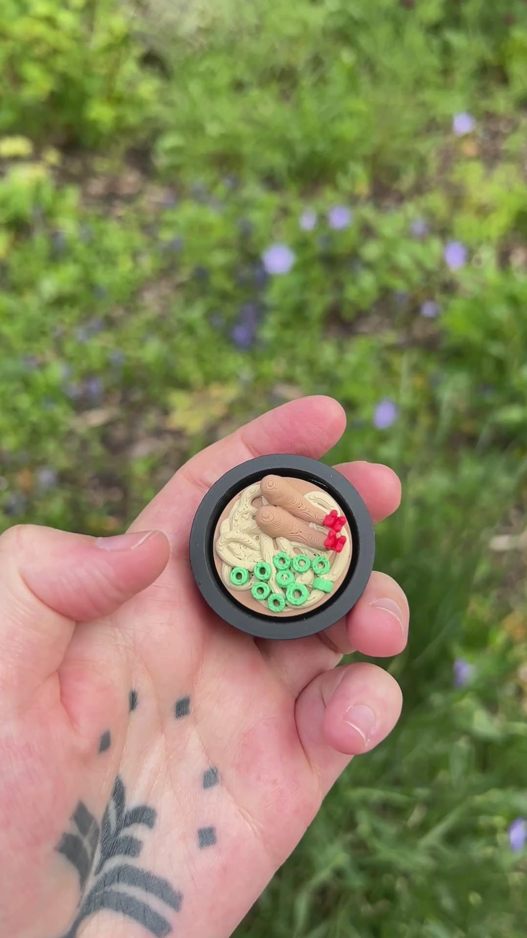 Ramen Bowl Clicker with Keychain