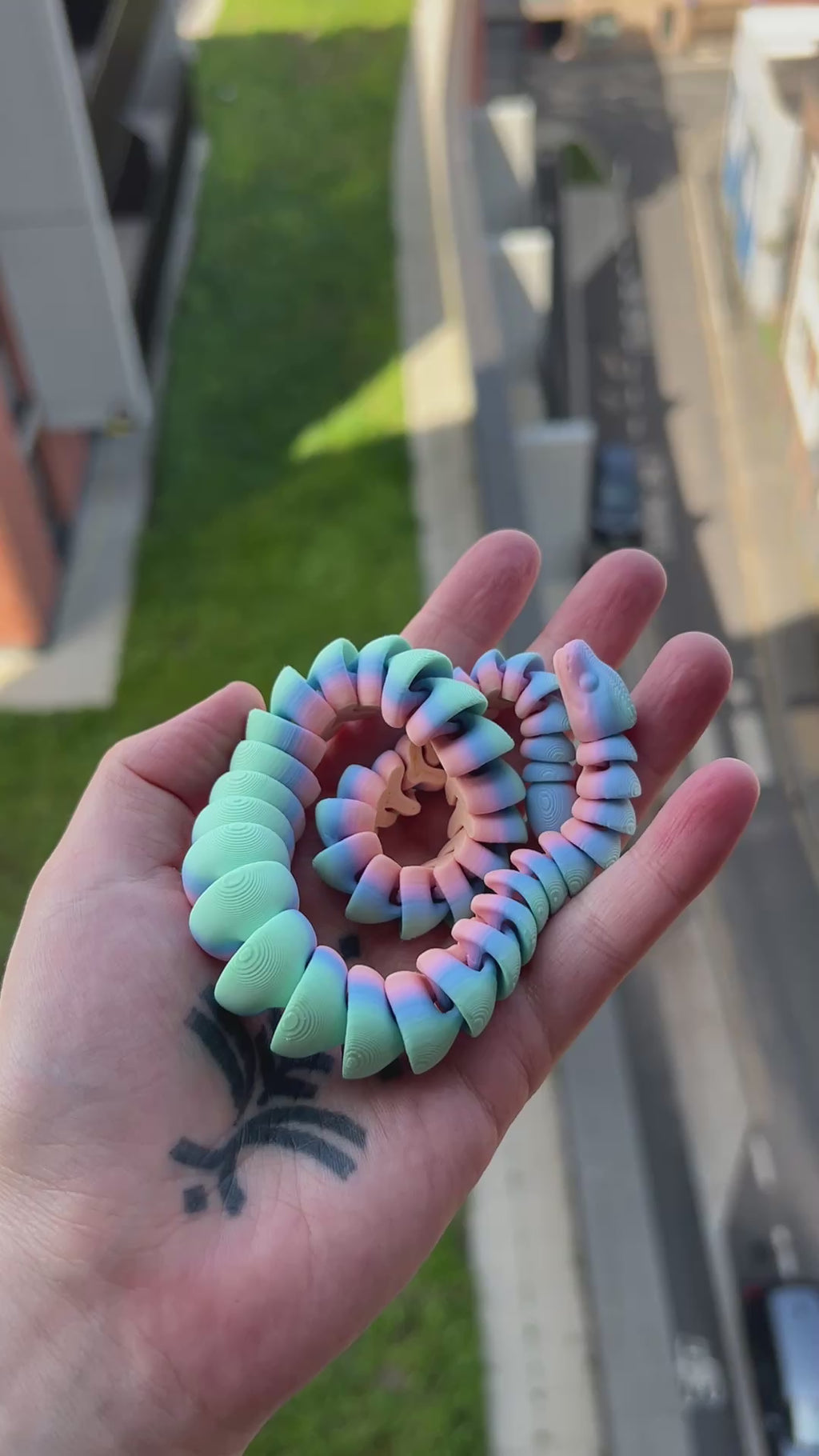 Articulated Tactile Snake Flexi Fidget