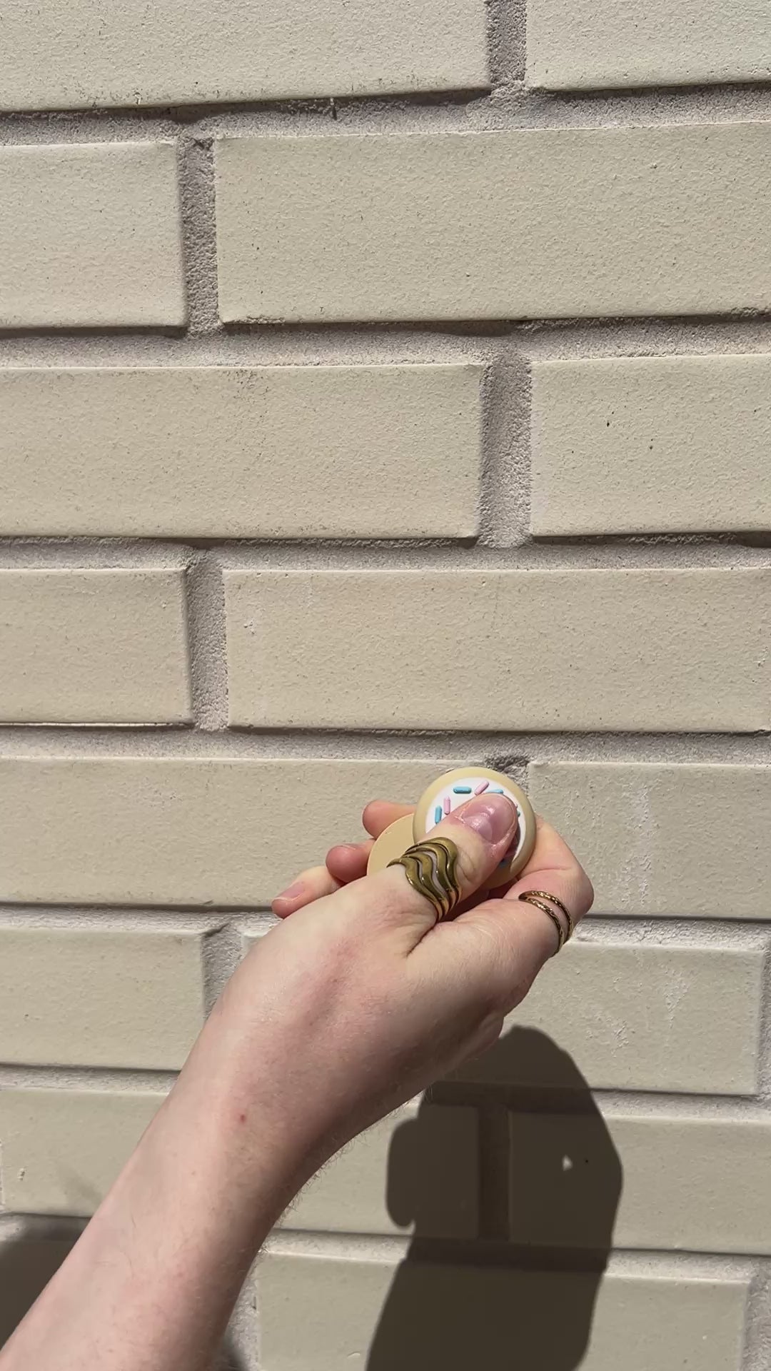 Donut with Sprinkles Slider Magnet Fidget
